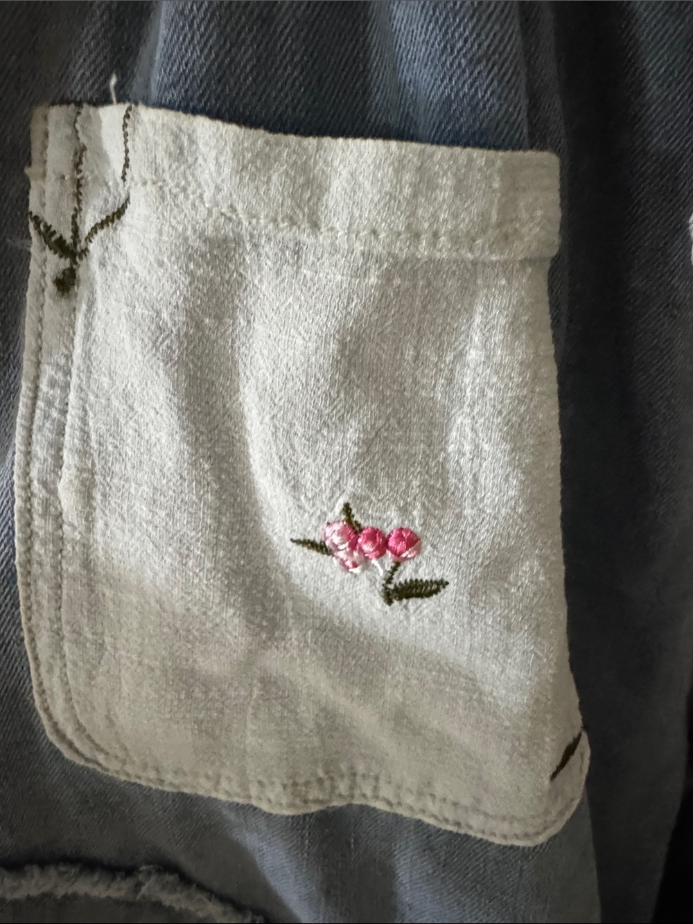 Pol patchwork lace drawstring denim barrel jeans - Picture 5 of 7